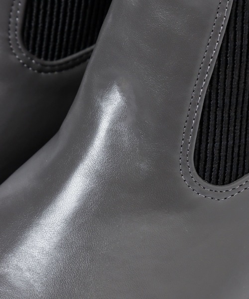 A part by(アパートバイ)の「サイドゴアブーツ 297226(ブーツ・レディース・ブラック/アイボリー/グレー系その他5・MEDIUM/LARGE)」の12枚目の写真