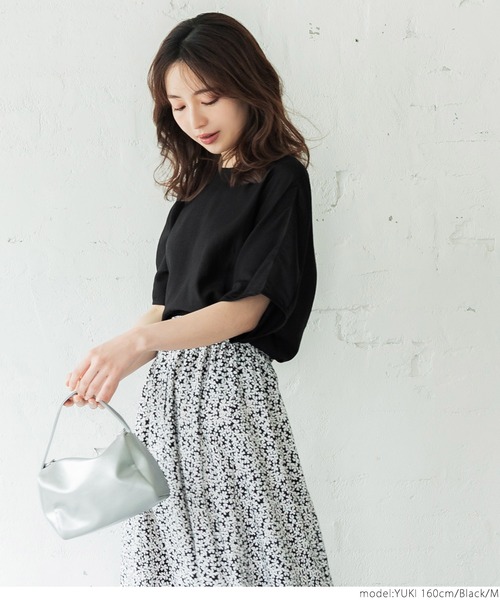 coca(coca)(コカ)の「光沢シアーブラウス(シャツ/ブラウス・レディース・オレンジ/アイボリー/ブラック/ライトブルー・M/L)」の15枚目の写真