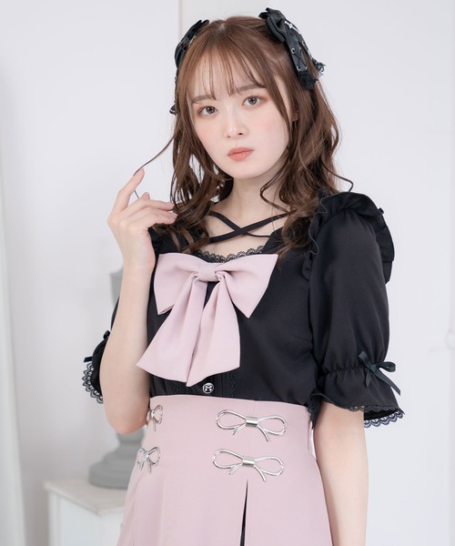 DearMyLove（ディアマイラブ）の「大きめリボンフリルクロス