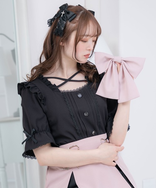 DearMyLove（ディアマイラブ）の「大きめリボンフリルクロス