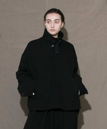 my beautiful landlet|マイビューティフルランドレットのブルゾン通販 オンライン卸し売り マイビューティフルランドレット リラックスブルゾン ブラック ノーカラージャケット