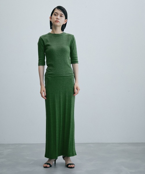 MILLER(ミラー)の「【Miller for ADAM ET ROPE'】別注 SKIRT(スカート・レディース・ダークグリーン/キャメル・FREE)」の3枚目の写真