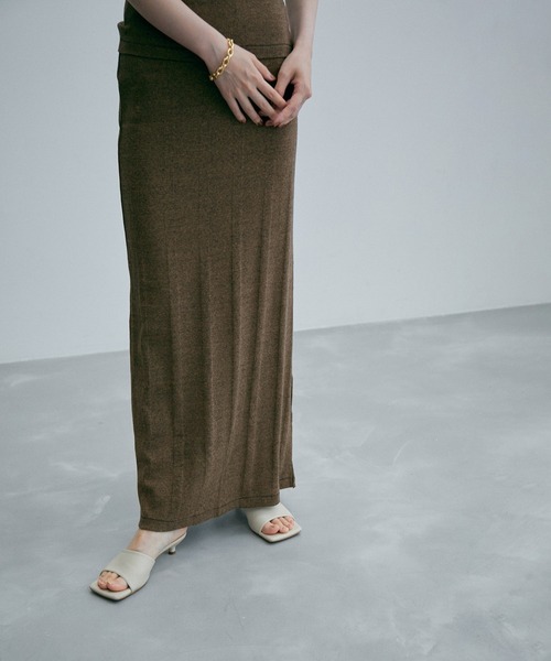 MILLER(ミラー)の「【Miller for ADAM ET ROPE'】別注 SKIRT(スカート・レディース・ダークグリーン/キャメル・FREE)」の10枚目の写真