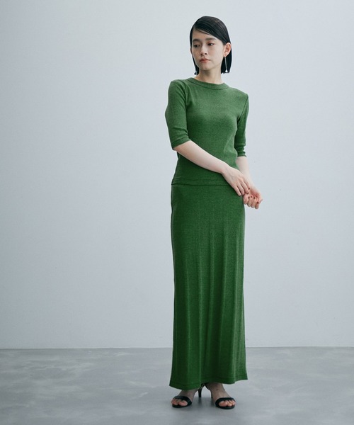 MILLER(ミラー)の「【Miller for ADAM ET ROPE'】別注 SKIRT(スカート・レディース・ダークグリーン/キャメル・FREE)」の7枚目の写真