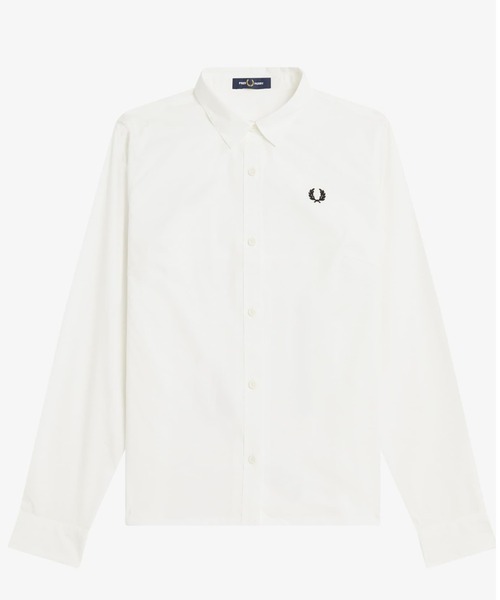 FRED PERRY（フレッドペリー）の「Pleated Shirt（シャツ/ブラウス・レディース・ホワイト/ネイビー・10）」の12枚目の写真
