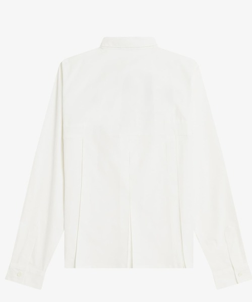 FRED PERRY（フレッドペリー）の「Pleated Shirt（シャツ/ブラウス・レディース・ホワイト/ネイビー・10）」の13枚目の写真