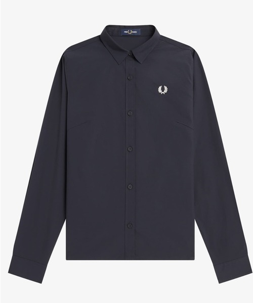FRED PERRY（フレッドペリー）の「Pleated Shirt（シャツ/ブラウス・レディース・ホワイト/ネイビー・10）」の14枚目の写真