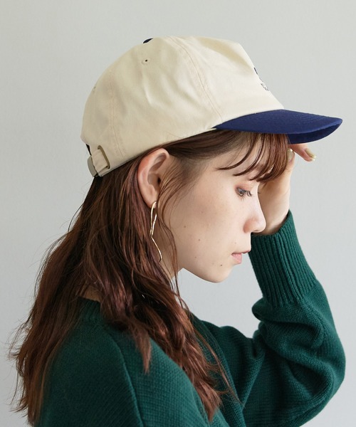 DISCOAT（ディスコート）の「配色ブリム刺繍ロゴCAP（キャップ・レディース・ブラック/ブルー/グリーン・FREE）」の9枚目の写真