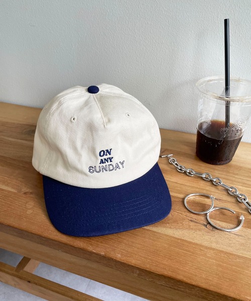 DISCOAT（ディスコート）の「配色ブリム刺繍ロゴCAP（キャップ・レディース・ブラック/ブルー/グリーン・FREE）」の21枚目の写真
