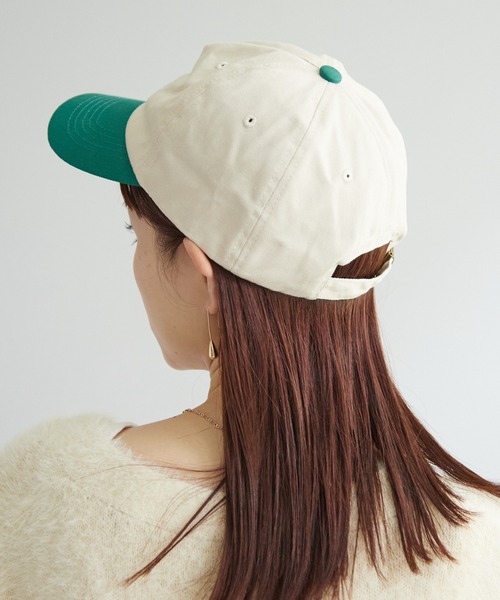 DISCOAT（ディスコート）の「配色ブリム刺繍ロゴCAP（キャップ・レディース・ブラック/ブルー/グリーン・FREE）」の15枚目の写真