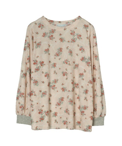 KID BLUE（キッドブルー）の「キッドブルー -22ガーゼパイルブーケ -長袖トップス -KRTN515 -kidblue（その他トップス・レディース・ピンクベージュ/アイボリー・M）」の2枚目の写真