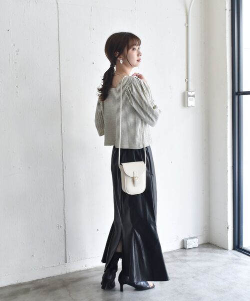 RETRO GIRL（レトロガール）の「アソートワッフルパフTee（Tシャツ/カットソー・レディース・ブラック/オフホワイト/ホワイト系その他/グリーン系その他3/イエロー系・FREE）」の18枚目の写真