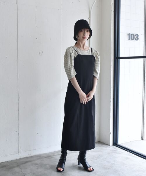 RETRO GIRL（レトロガール）の「アソートワッフルパフTee（Tシャツ/カットソー・レディース・ブラック/オフホワイト/ホワイト系その他/グリーン系その他3/イエロー系・FREE）」の19枚目の写真