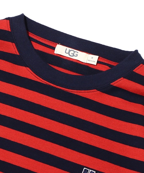 UGG（アグ）の「UGG@mos バイカラーボーダーTシャツ / アグ バイカラーボーダーTシャツ（Tシャツ/カットソー・レディース・レッド/グリーン/ホワイト・M/L/XL）」の17枚目の写真