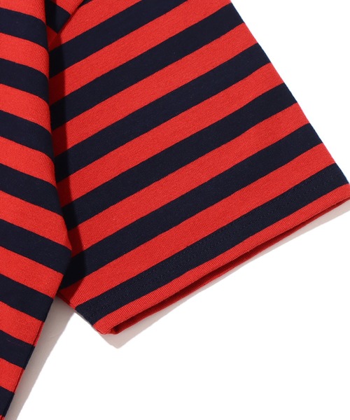 UGG（アグ）の「UGG@mos バイカラーボーダーTシャツ / アグ バイカラーボーダーTシャツ（Tシャツ/カットソー・レディース・レッド/グリーン/ホワイト・M/L/XL）」の12枚目の写真