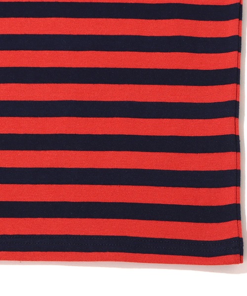 UGG（アグ）の「UGG@mos バイカラーボーダーTシャツ / アグ バイカラーボーダーTシャツ（Tシャツ/カットソー・レディース・レッド/グリーン/ホワイト・M/L/XL）」の6枚目の写真