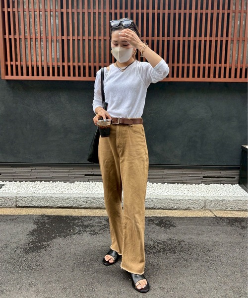 XSサイズあり】セルフカットストレートデニム（デニムパンツ