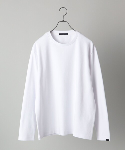 SHIPS（シップス）の「SHIPS: ミラノリブ ロングスリーブ クルーネック Tシャツ (ロンT)（Tシャツ/カットソー・メンズ・オリーブ/オフホワイト/ホワイト/ネイビー・MEDIUM/LARGE/SMALL/X-LARGE）」の11枚目の写真