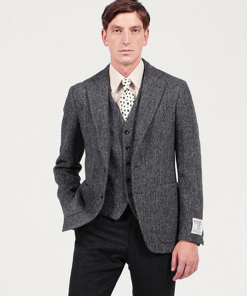 TOMORROWLANDトゥモローランド ハリスツイード ジャケット メンズ46