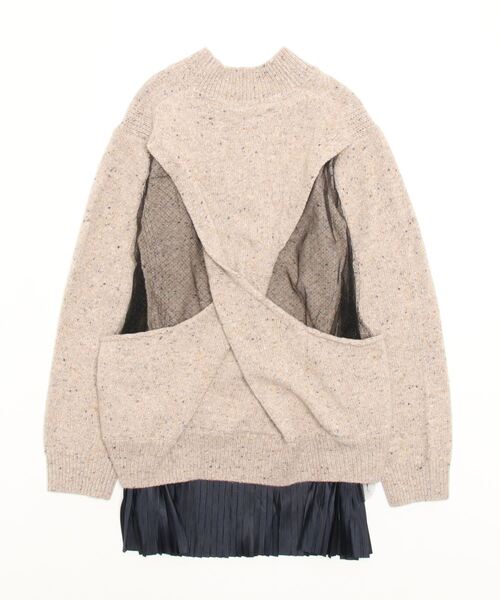 ニット セーター PONTI Mesh knitting Pullover PO1Q002-C：ニット レディース PONTI Mesh knitting Pullover PO1Q002-C：ニット（ニット