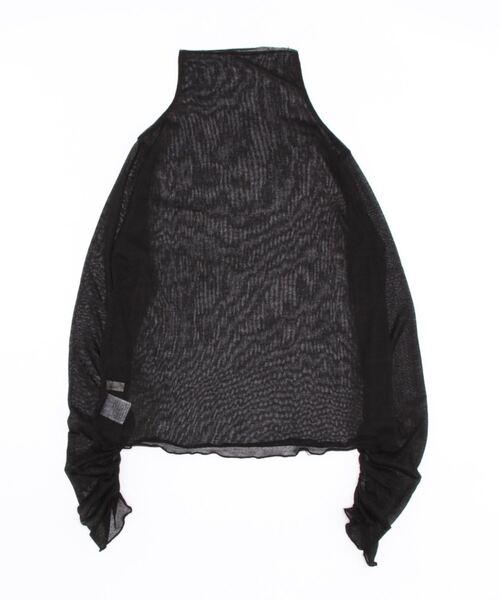 Three Four Time(スリーフォータイム)の「シアーインナーニットカットソー(Tシャツ/カットソー・レディース・ブラック/レッド/ブルー/グリーン/サンドベージュ・FREE)」の6枚目の写真