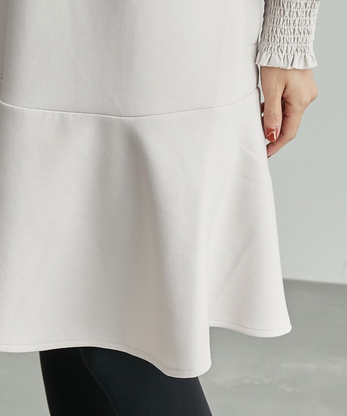 ROPE' PICNIC(ロペピクニック)の「リンクコーデ/フハクコンビ袖ボリュームワンピース(ワンピース・レディース・ブラック/グレー系その他・38)」の18枚目の写真