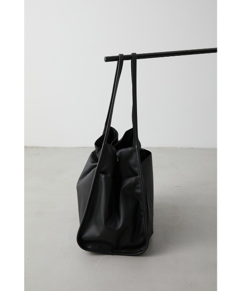 AZUL by moussy（アズールバイマウジー）の「BIG TOTE BAG/ビッグトートバッグ（トートバッグ・レディース・ブラック/マジェンタ/ライトベージュ/ボルドー・FREE）」の5枚目の写真