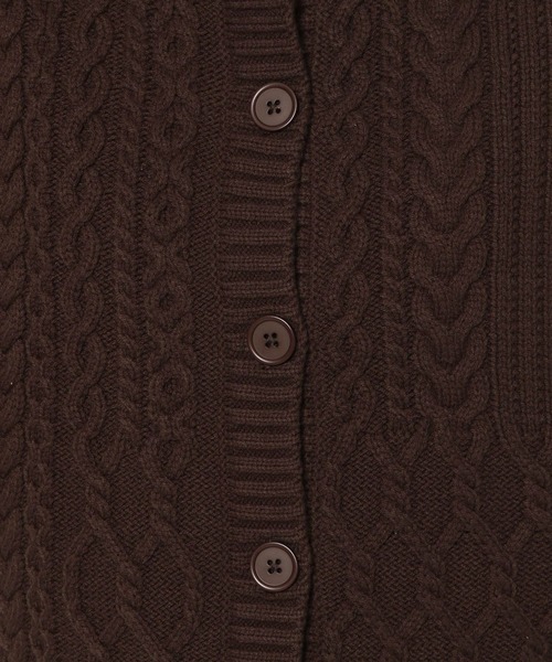 studio CLIP（スタディオクリップ）の「5ゲージパッチワークニットベスト（ベスト・レディース・カーキ/アイボリー/ブラウン/マスタード・FREE）」の8枚目の写真