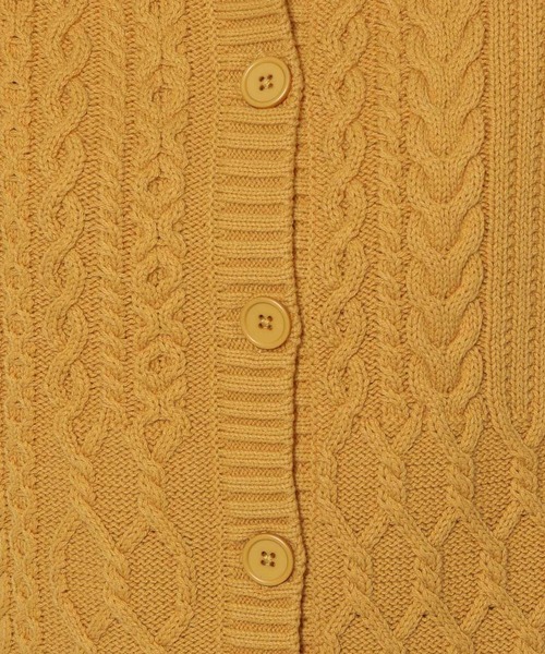 studio CLIP（スタディオクリップ）の「5ゲージパッチワークニットベスト（ベスト・レディース・カーキ/アイボリー/ブラウン/マスタード・FREE）」の15枚目の写真