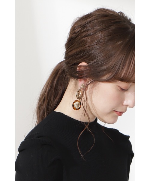 JILL STUART（ジルスチュアート）の「◆アマンダイヤリング（イヤリング・レディース・ゴールド・ﾌﾘ-）」の2枚目の写真