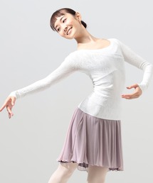 Chacott（チャコット）の「【ノーソーイングニット】ローズレース長袖