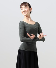 Chacott（チャコット）の「【ノーソーイングニット】ローズレース長袖