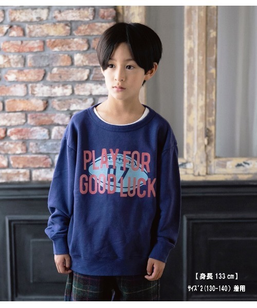 RUGGEDWORKS（ラゲッドワークス）の「《made in Japan》PRINT　SWEAT（スウェット・キッズ・グリーン/ゴールド/キナリ/ダークブルー・01/02/03/04）」の3枚目の写真