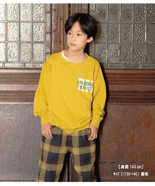 RUGGEDWORKS（ラゲッドワークス）の「《made in Japan》PRINT　SWEAT（スウェット・キッズ・グリーン/ゴールド/キナリ/ダークブルー・01/02/03/04）」の4枚目の写真