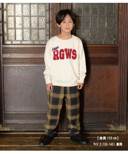 RUGGEDWORKS（ラゲッドワークス）の「《made in Japan》PRINT　SWEAT（スウェット・キッズ・グリーン/ゴールド/キナリ/ダークブルー・01/02/03/04）」の6枚目の写真