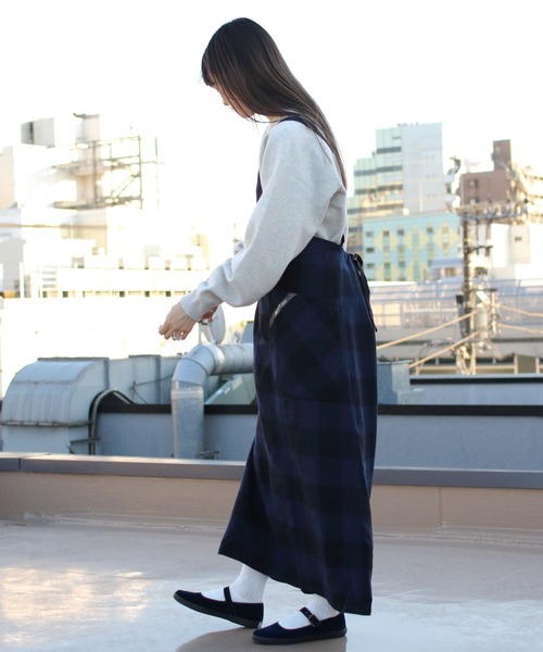 SMITH'S(スミス)の「SMITH'S/スミス ポーレットジャンパードレス PAULLET JUMPER DRESS 2575-0150(ジャンパースカート・レディース・ネイビー/ブラウン・S)」の12枚目の写真