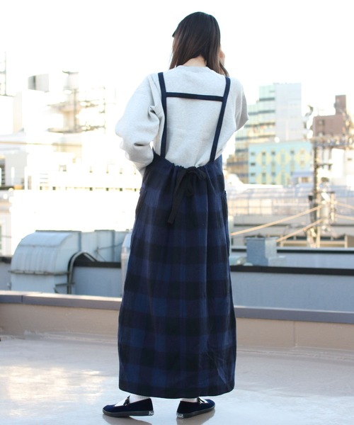 SMITH'S(スミス)の「SMITH'S/スミス ポーレットジャンパードレス PAULLET JUMPER DRESS 2575-0150(ジャンパースカート・レディース・ネイビー/ブラウン・S)」の13枚目の写真