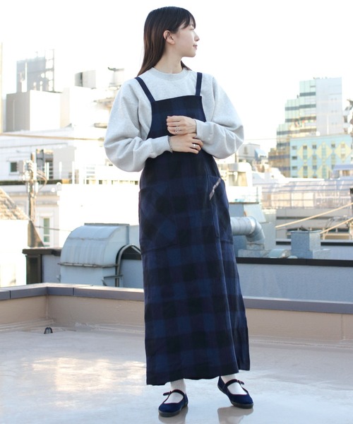 SMITH'S(スミス)の「SMITH'S/スミス ポーレットジャンパードレス PAULLET JUMPER DRESS 2575-0150(ジャンパースカート・レディース・ネイビー/ブラウン・S)」の11枚目の写真