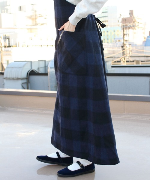 SMITH'S(スミス)の「SMITH'S/スミス ポーレットジャンパードレス PAULLET JUMPER DRESS 2575-0150(ジャンパースカート・レディース・ネイビー/ブラウン・S)」の14枚目の写真