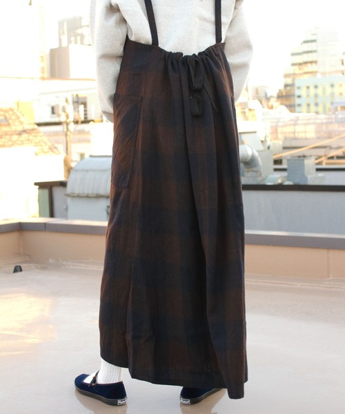 SMITH'S(スミス)の「SMITH'S/スミス ポーレットジャンパードレス PAULLET JUMPER DRESS 2575-0150(ジャンパースカート・レディース・ネイビー/ブラウン・S)」の6枚目の写真