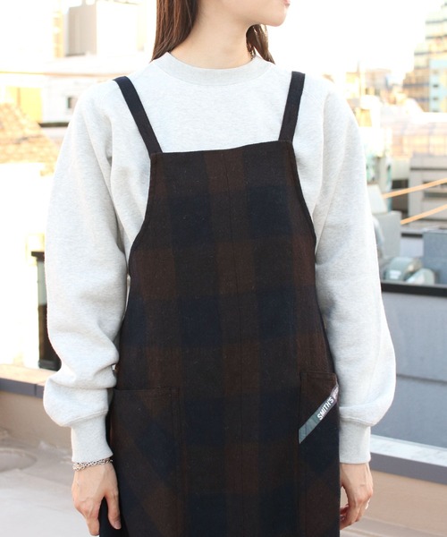 SMITH'S(スミス)の「SMITH'S/スミス ポーレットジャンパードレス PAULLET JUMPER DRESS 2575-0150(ジャンパースカート・レディース・ネイビー/ブラウン・S)」の7枚目の写真