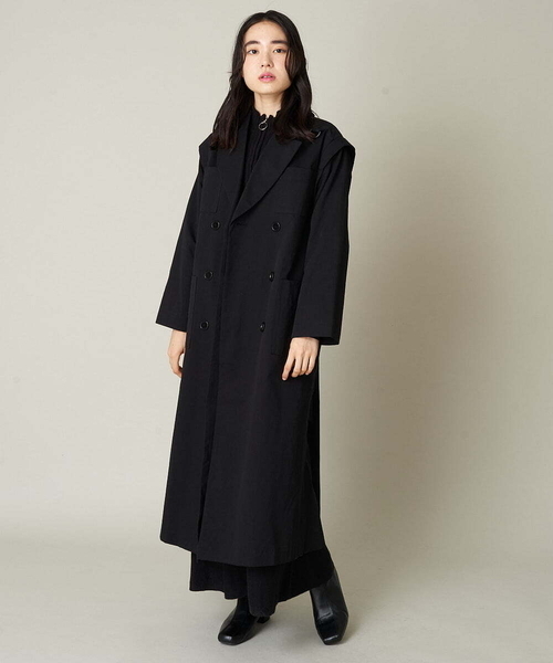 A de a.v.v(アードアー・ヴェ・ヴェ)の「袖取外し2WAYチェスターコート(チェスターコート・レディース・ブルー/ベージュ/ブラック・38/36)」の10枚目の写真