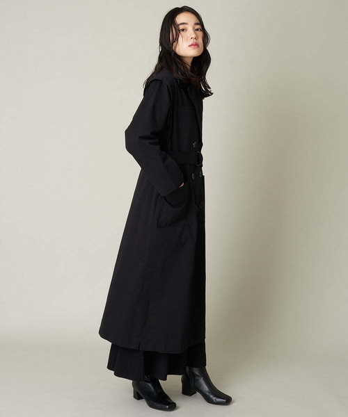 A de a.v.v(アードアー・ヴェ・ヴェ)の「袖取外し2WAYチェスターコート(チェスターコート・レディース・ブルー/ベージュ/ブラック・38/36)」の12枚目の写真