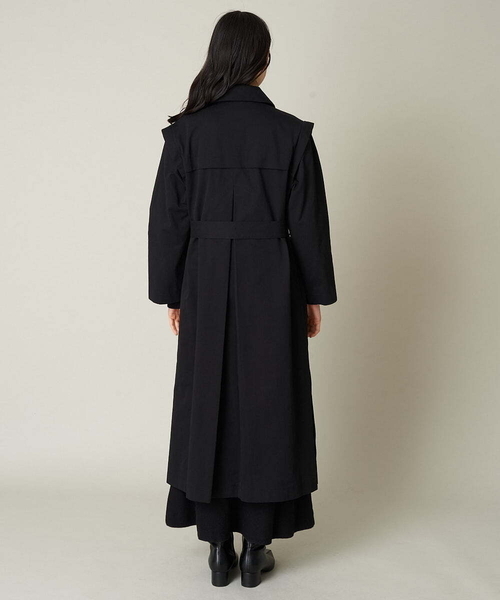 A de a.v.v(アードアー・ヴェ・ヴェ)の「袖取外し2WAYチェスターコート(チェスターコート・レディース・ブルー/ベージュ/ブラック・38/36)」の14枚目の写真