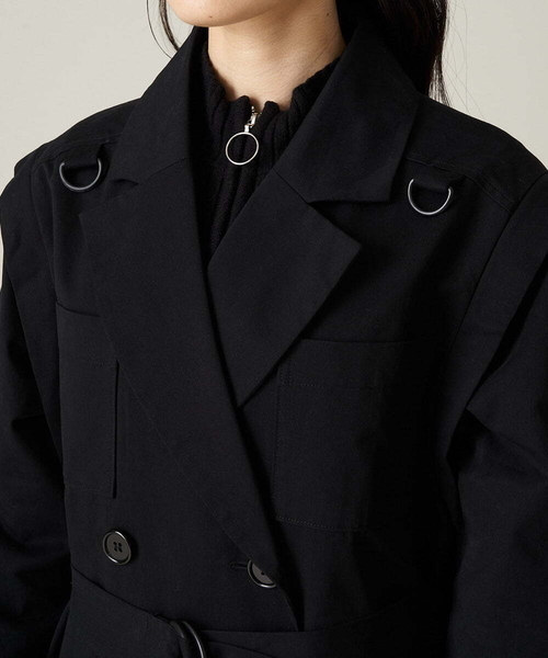 A de a.v.v(アードアー・ヴェ・ヴェ)の「袖取外し2WAYチェスターコート(チェスターコート・レディース・ブルー/ベージュ/ブラック・38/36)」の15枚目の写真