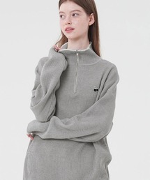 KIRSH UNI SMALL CHERRY KNIT HALF ZIP UP ハーフジップニット