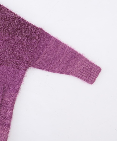 n'OrLABEL（ノアールレーベル）の「【廃盤】『シャギーグラデーションニットカーディガン』（カーディガン/ボレロ・レディース・パープル/ブルーグリーン・FREE）」の20枚目の写真