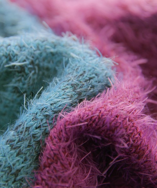 n'OrLABEL（ノアールレーベル）の「【廃盤】『シャギーグラデーションニットカーディガン』（カーディガン/ボレロ・レディース・パープル/ブルーグリーン・FREE）」の17枚目の写真