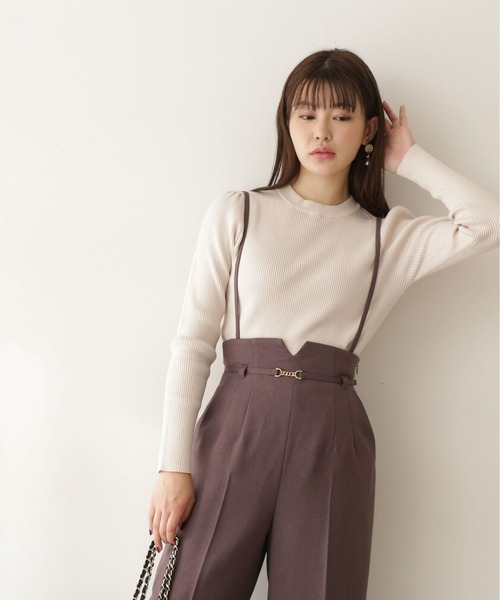 PROPORTION BODY DRESSING（プロポーションボディドレッシング）の「パールデザインニット / 1213170107（ニット/セーター・レディース・オフホワイト/ブラウン/ブラック・SMALL/MEDIUM）」の6枚目の写真