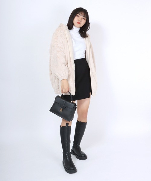 Salong hameu(サロン ハミュー)の「フェイクファー フルジップパーカー/ブルゾンジャケット(ブルゾン)」 - WEAR